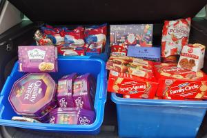 Christmas donations delivered to the S6 Foodbank